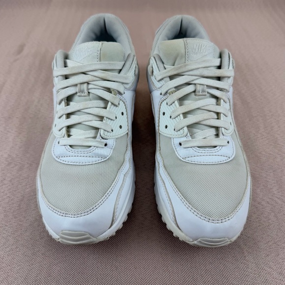 Nike Air Max 90 Triple All White Casual Running Shoes, Women’s Size 11 - Picture 3 of 11